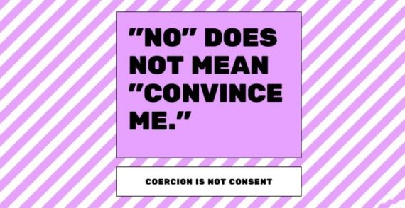 No does not mean "convince me"